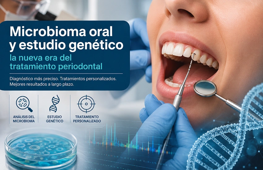 Análisis del microbioma oral como apoyo al diagnóstico periodontal personalizado.