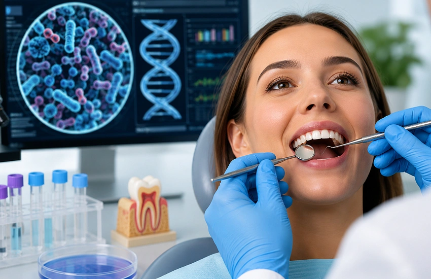 Análisis del microbioma oral para valorar el equilibrio bacteriano y el riesgo periodontal de las encías